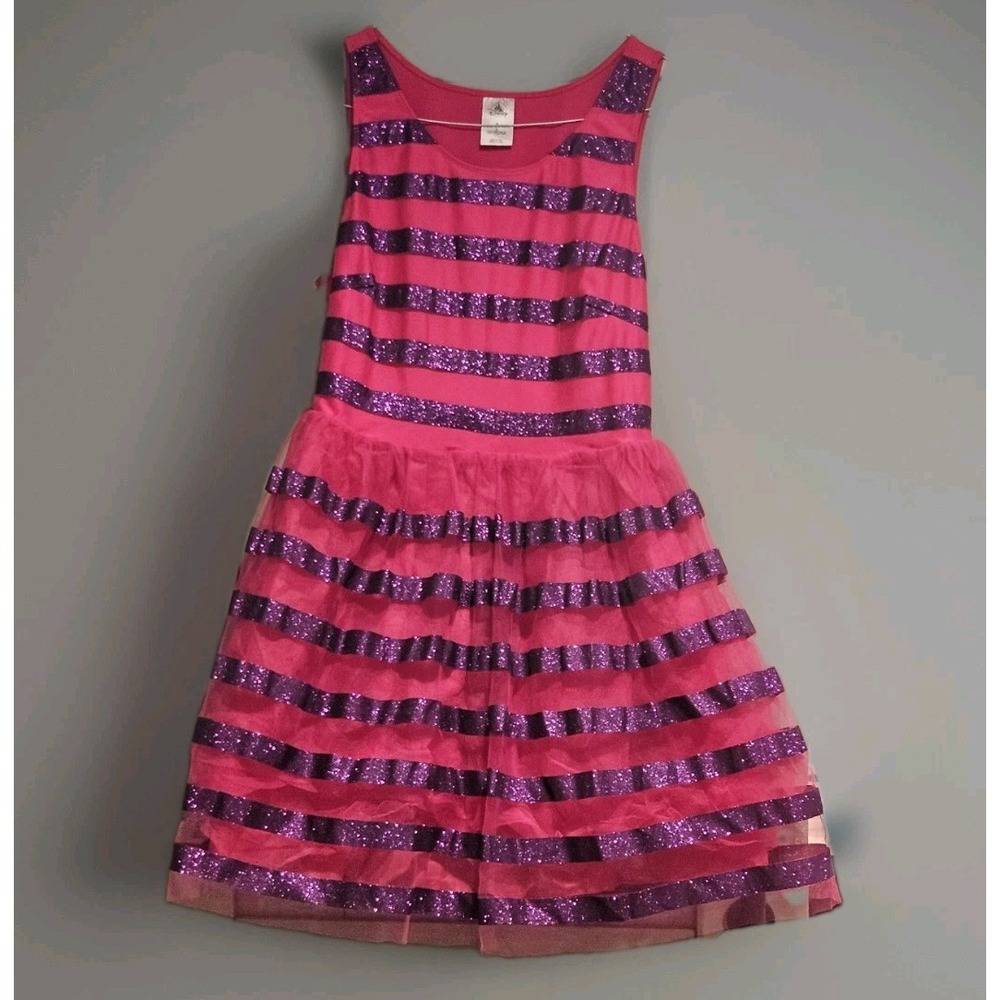 Disney Cheshire Cat Costume Dress Womens Medium Pink Purple Tulle Halloween